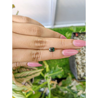 1.21 Ct. Bluish Green Sapphire from Madagascar Life Style