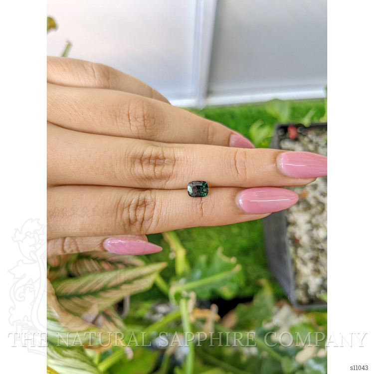 1.21 Ct. Bluish Green Sapphire from Madagascar