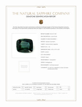 1.22 Ct. Green Sapphire from Madagascar Scan Report
