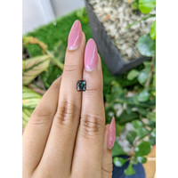1.22 Ct. Green Sapphire from Madagascar Life Style