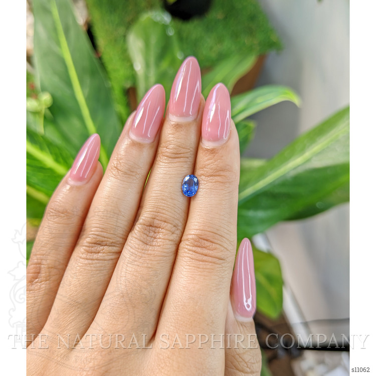 0.85 Ct. Blue Sapphire from Ceylon (Sri Lanka)