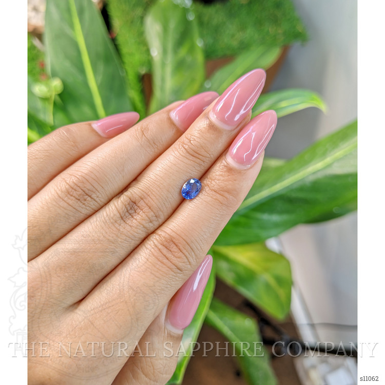 0.85 Ct. Blue Sapphire from Ceylon (Sri Lanka)