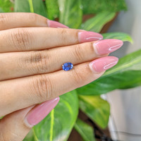 0.85 Ct. Blue Sapphire from Ceylon (Sri Lanka) Life Style