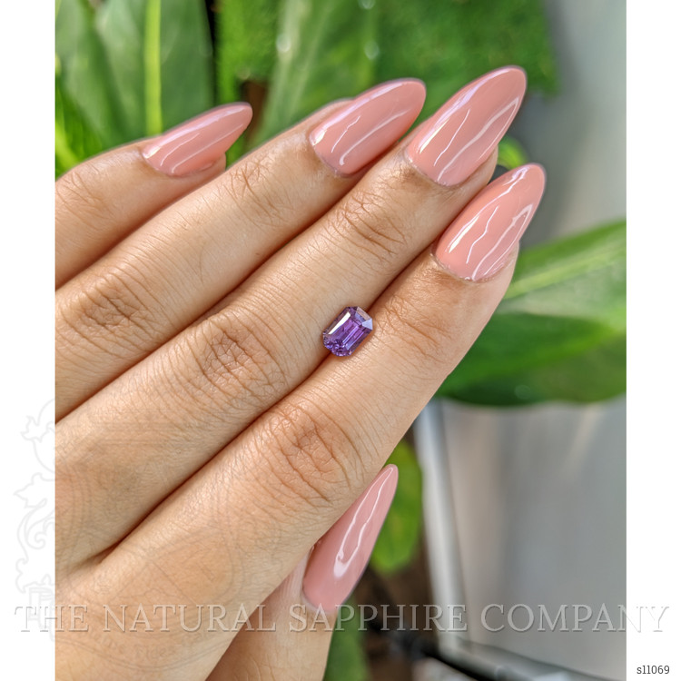 1.39 Ct. Purple Sapphire from Ceylon (Sri Lanka)