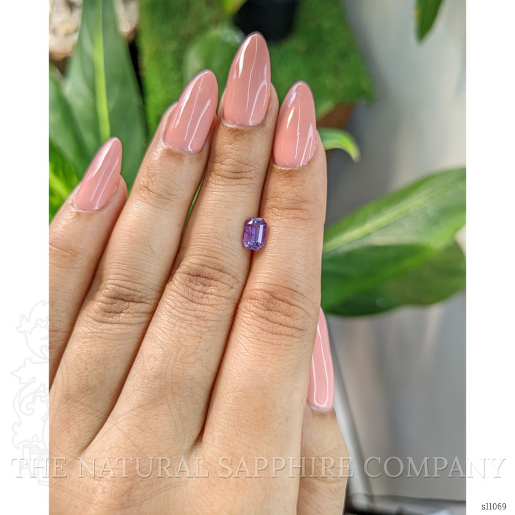 1.39 Ct. Purple Sapphire from Ceylon (Sri Lanka)