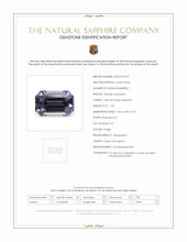 1.24 Ct. Purple Sapphire from Ceylon (Sri Lanka) Scan Report