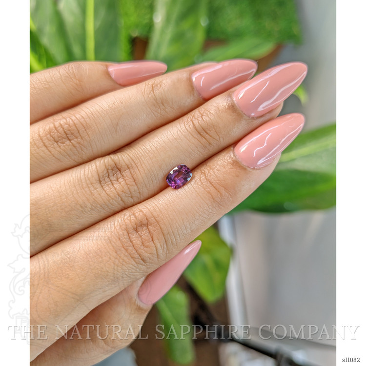 0.79 Ct. Purplish Pink Sapphire from Ceylon (Sri Lanka)