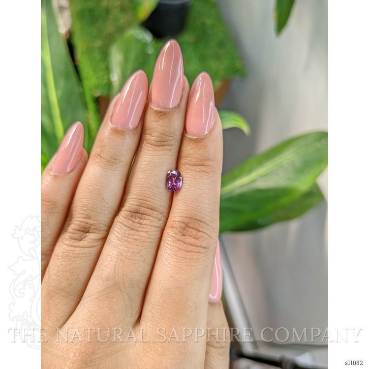 0.79 Ct. Purplish Pink Sapphire from Ceylon (Sri Lanka)