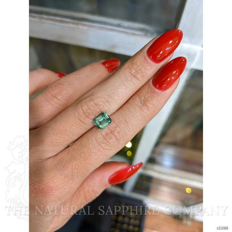 2.12 Ct. Bluish Green Sapphire from Madagascar