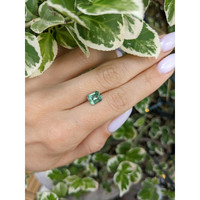 2.12 Ct. Bluish Green Sapphire from Madagascar Life Style