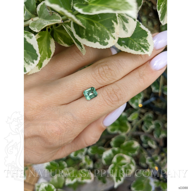 2.12 Ct. Bluish Green Sapphire from Madagascar