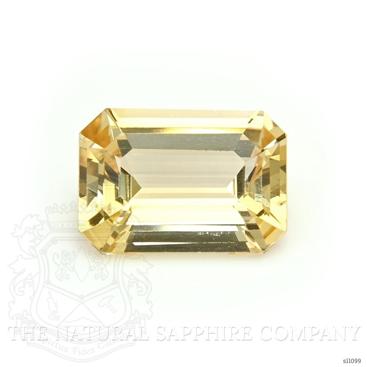 3.17 Ct. Orangish Yellow Sapphire from Ceylon (Sri Lanka)
