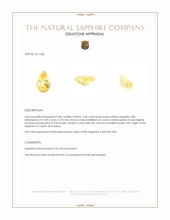 4.64 Ct. Yellow Sapphire from Ceylon (Sri Lanka) Appraisal