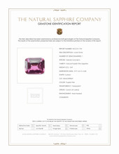 3.69 Ct. Purplish Pink Sapphire from Ceylon (Sri Lanka) Scan Report