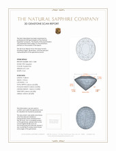 3.07 Ct. Purplish Pink Sapphire from Ceylon (Sri Lanka) 3 D Scan Report