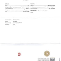 0.87 Ct. Padparadscha Sapphire from Ceylon (Sri Lanka) Scan Report