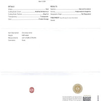 0.87 Ct. Padparadscha Sapphire from Ceylon (Sri Lanka) Scan Report