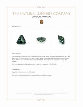 2.03 Ct. Bluish Green Sapphire from Ceylon (Sri Lanka) Appraisal