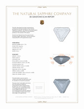 2.03 Ct. Sapphire from Ceylon (Sri Lanka) 3 D Scan Report