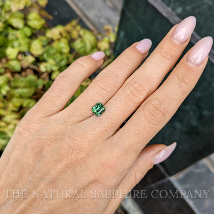 2.14 Ct. Green Sapphire from Ceylon (Sri Lanka)