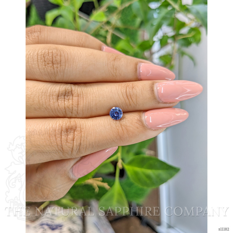 0.69 Ct. Blue Sapphire from Ceylon (Sri Lanka)