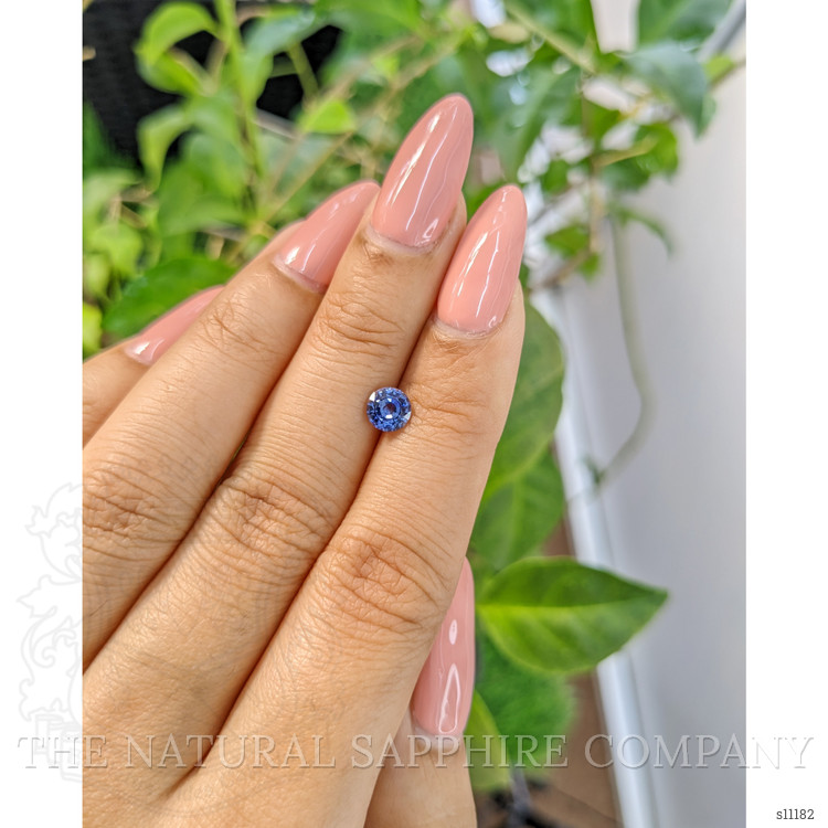 0.69 Ct. Blue Sapphire from Ceylon (Sri Lanka)
