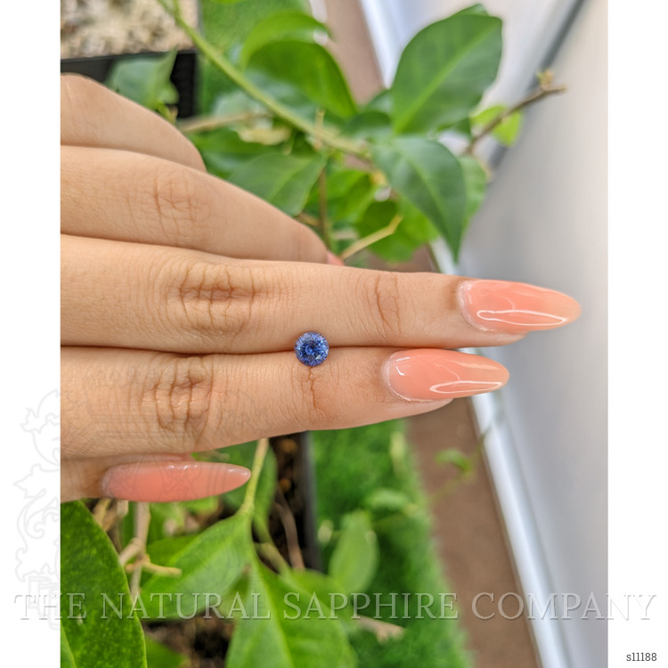 0.96 Ct. Blue Sapphire from Ceylon (Sri Lanka)