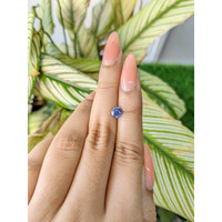 0.85 Ct. Blue Sapphire from Ceylon (Sri Lanka) Life Style