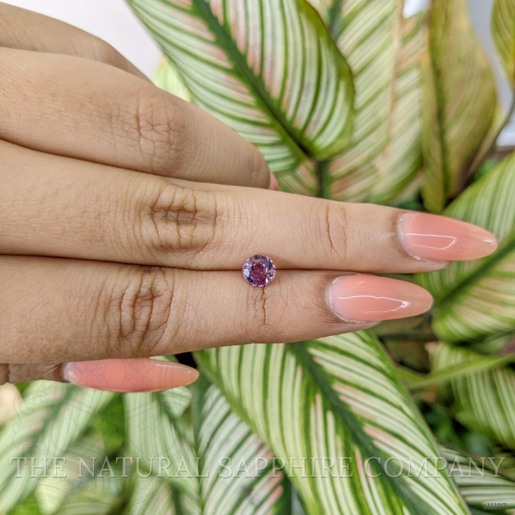 0.77 Ct. Purplish Pink Sapphire from Ceylon (Sri Lanka)