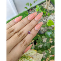 0.77 Ct. Purplish Pink Sapphire from Ceylon (Sri Lanka) Life Style