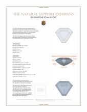 1.30 Ct. Sapphire from Ceylon (Sri Lanka) 3 D Scan Report