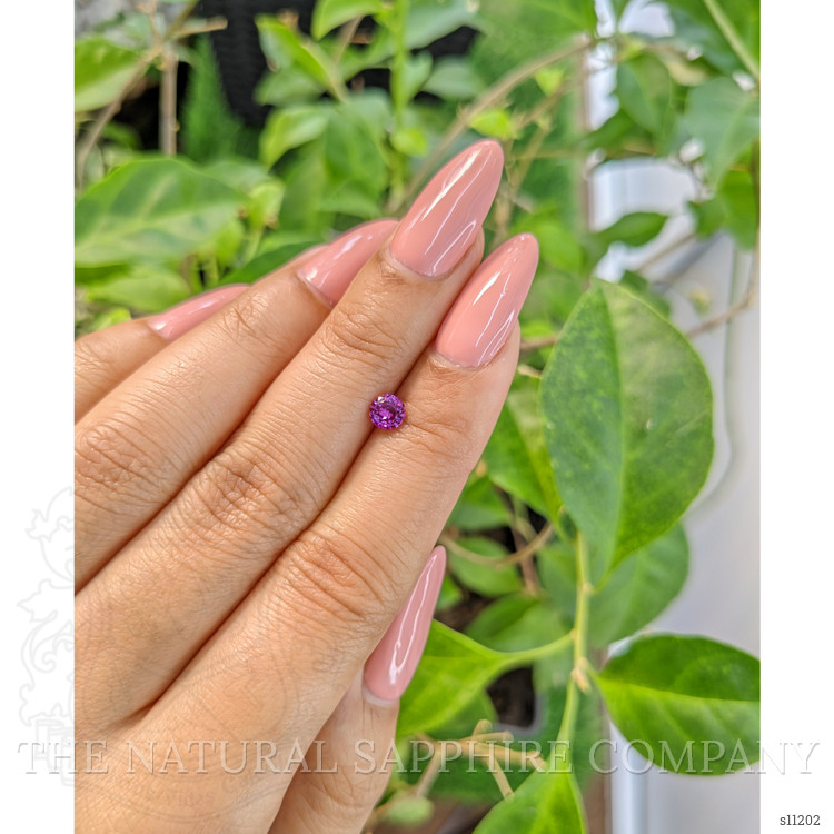 0.49 Ct. Pinkish Purple Sapphire from Ceylon (Sri Lanka)