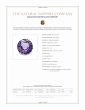 0.75 Ct. Purple Sapphire from Ceylon (Sri Lanka) Scan Report