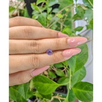 0.88 Ct. Purple Sapphire from Ceylon (Sri Lanka) Life Style