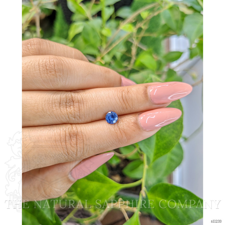 0.83 Ct. Blue Sapphire from Ceylon (Sri Lanka)