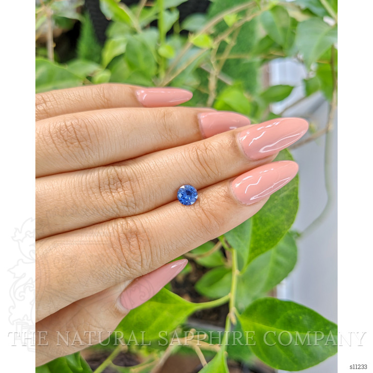 0.83 Ct. Blue Sapphire from Ceylon (Sri Lanka)