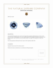 1.02 Ct. Blue Sapphire from Ceylon (Sri Lanka) Appraisal