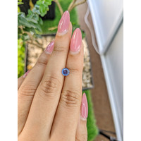 0.64 Ct. Blue Sapphire from Ceylon (Sri Lanka) Life Style