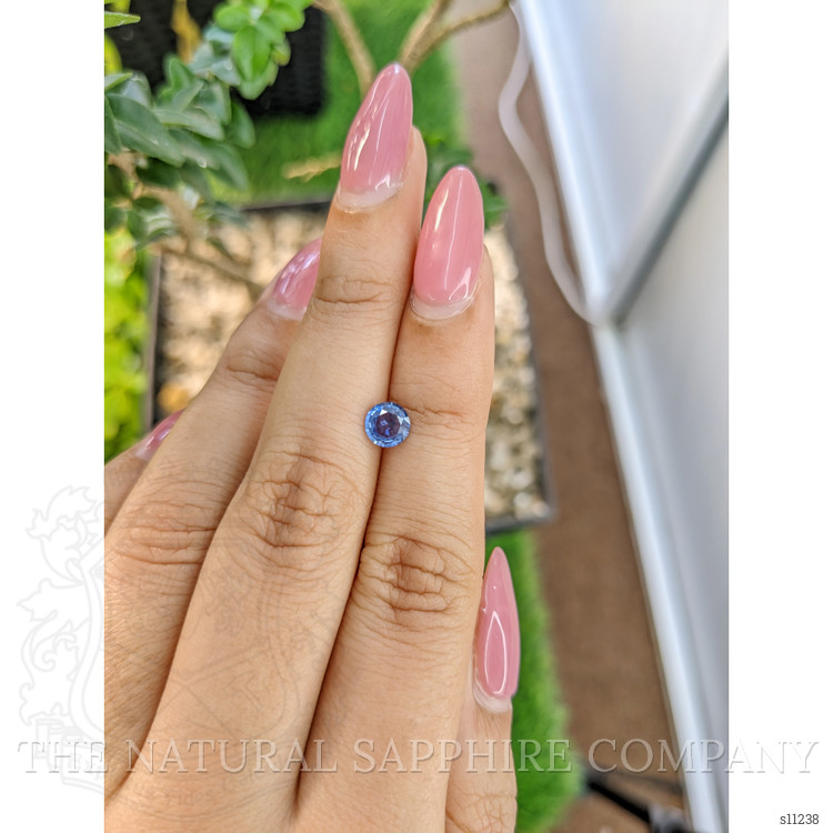 0.64 Ct. Blue Sapphire from Ceylon (Sri Lanka)