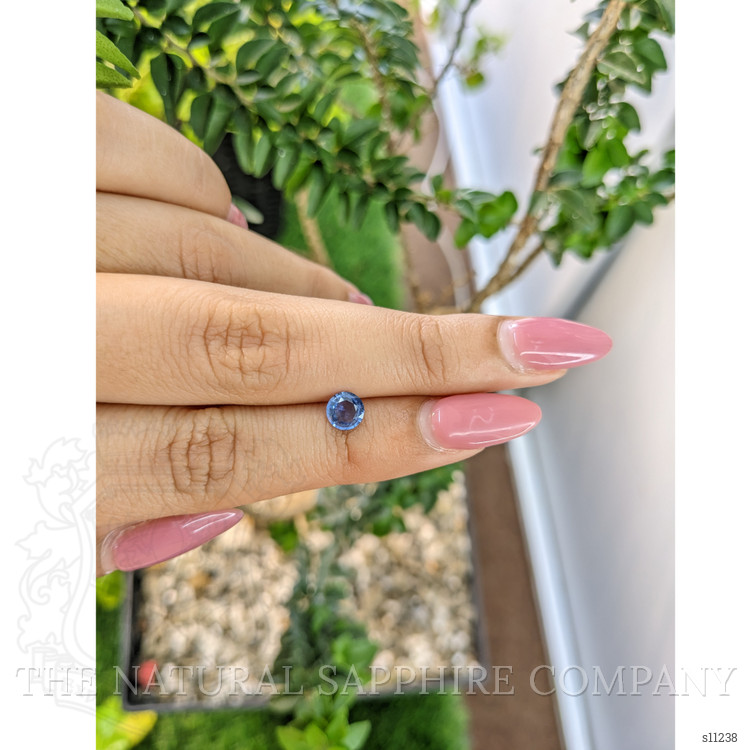 0.64 Ct. Blue Sapphire from Ceylon (Sri Lanka)
