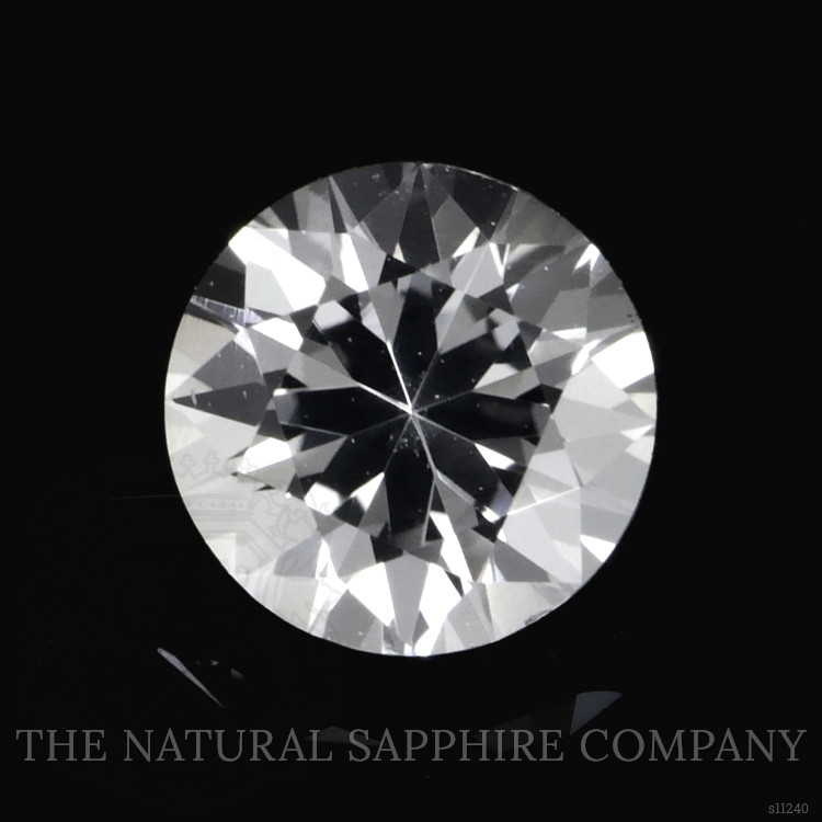 0.83 Ct. White Sapphire from Ceylon (Sri Lanka)