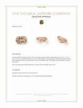 0.78 Ct. Peach Sapphire from Ceylon (Sri Lanka) Appraisal