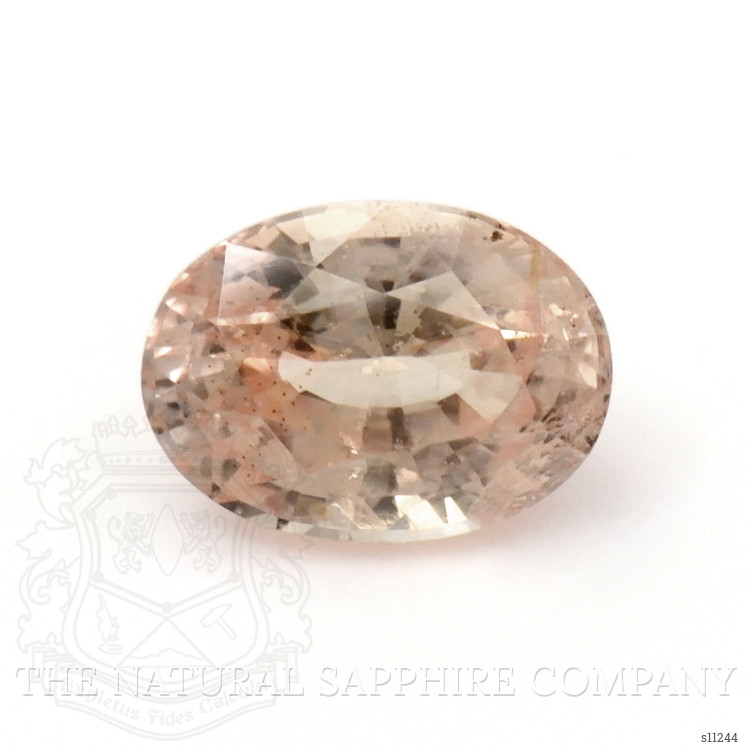 0.78 Ct. Peach Sapphire from Ceylon (Sri Lanka)