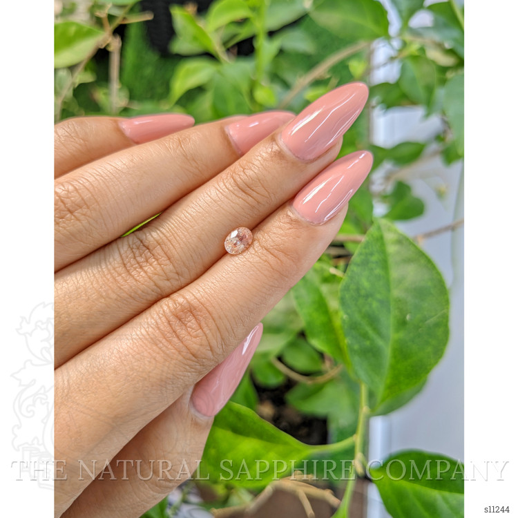 0.78 Ct. Peach Sapphire from Ceylon (Sri Lanka)
