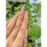 0.78 Ct. Peach Sapphire from Ceylon (Sri Lanka) Life Style