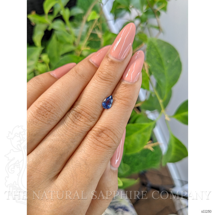0.82 Ct. Blue Sapphire from Ceylon (Sri Lanka)