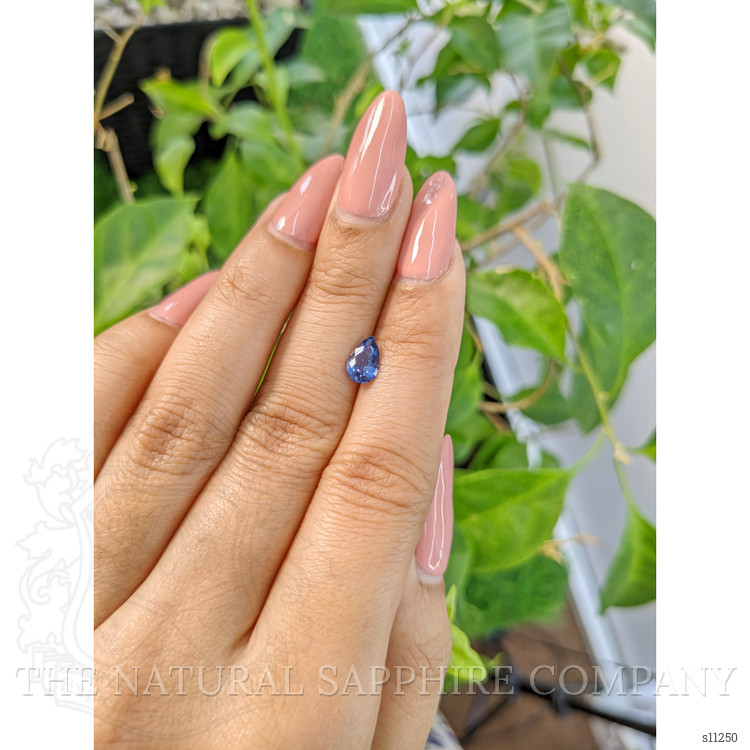 0.82 Ct. Blue Sapphire from Ceylon (Sri Lanka)