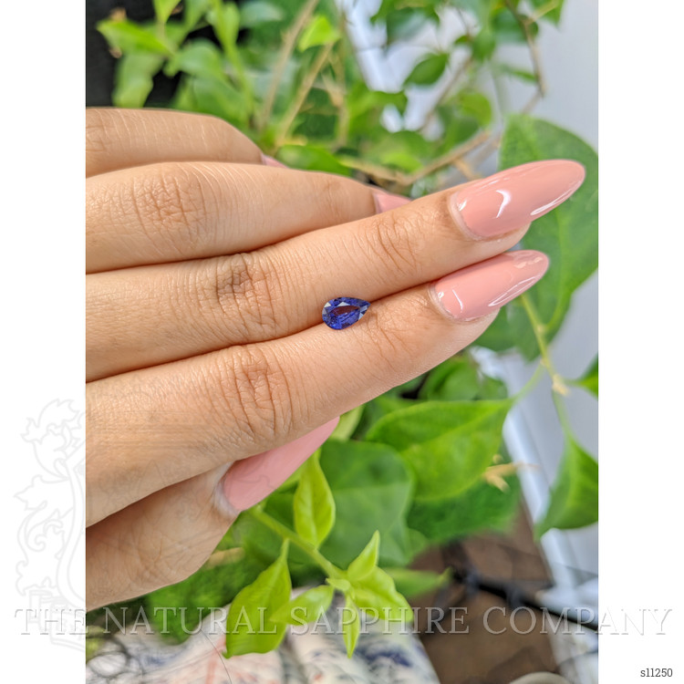 0.82 Ct. Blue Sapphire from Ceylon (Sri Lanka)