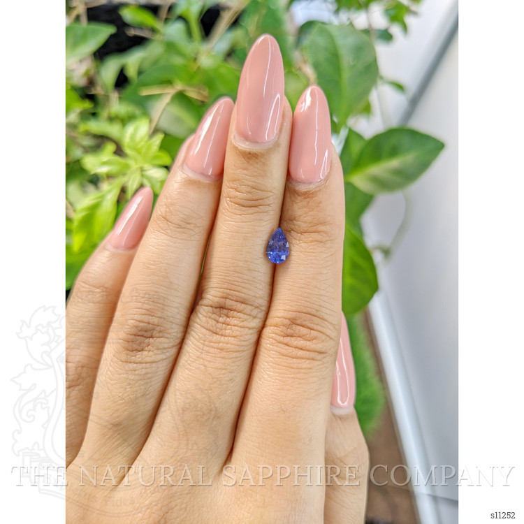 0.84 Ct. Blue Sapphire from Ceylon (Sri Lanka)