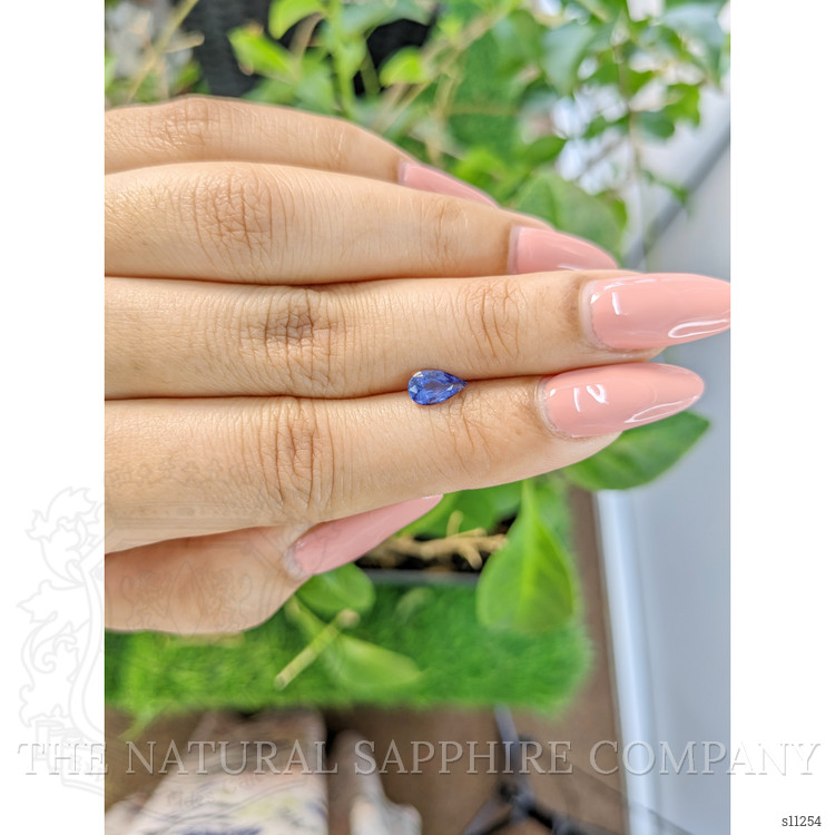 0.74 Ct. Blue Sapphire from Ceylon (Sri Lanka)